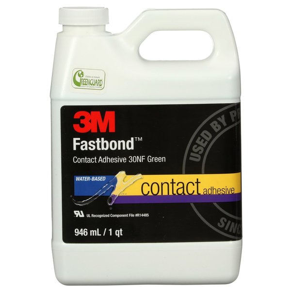 Contact Cement, 30NF Series, Green, 1 qt, Jug