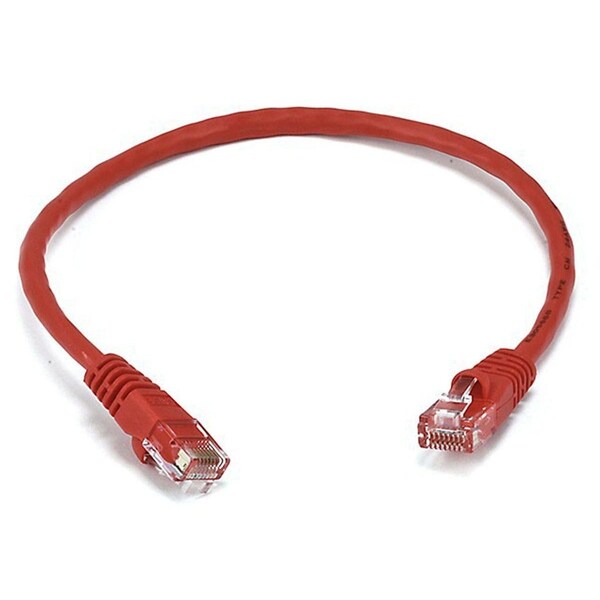 Ethernet Cable, Cat 6, Red, 1 ft.