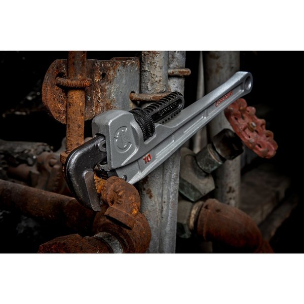 Pipe Wrench, aluminum, 10