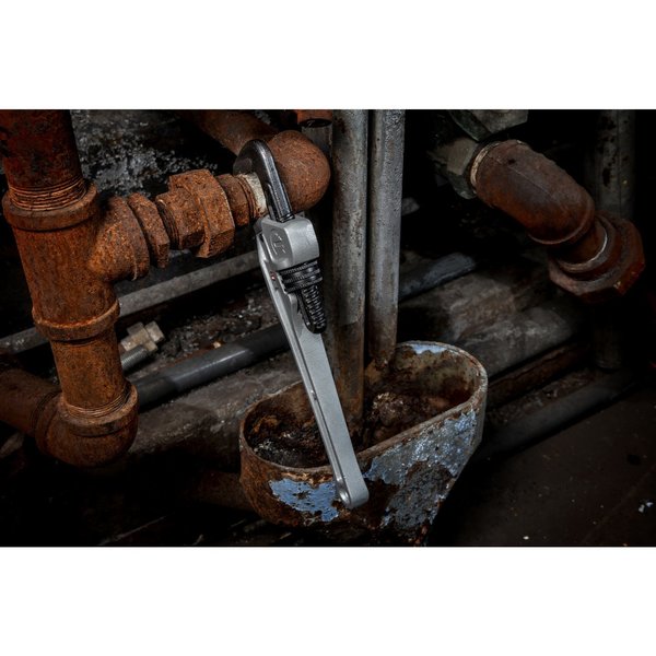 Pipe Wrench, aluminum, 10