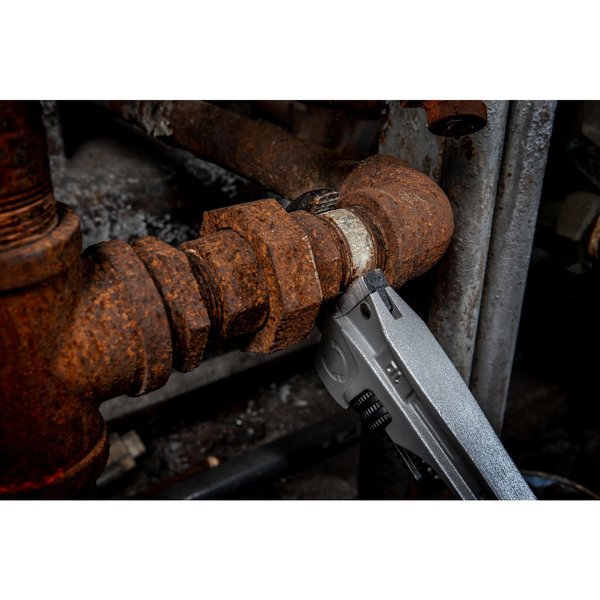 Pipe Wrench, aluminum, 10