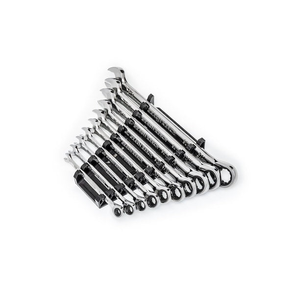 Combination Ratcheting Wrench Set, 10 Pc