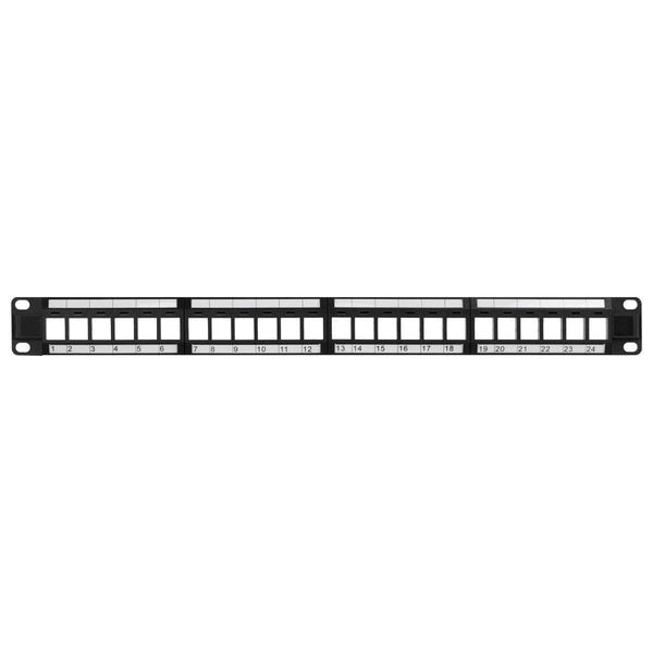 Rackmount Keystone Jack Panel, 24 Ports