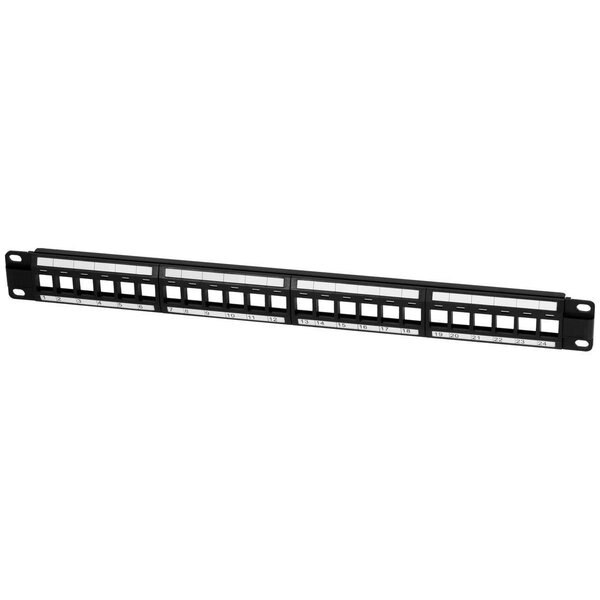 Rackmount Keystone Jack Panel, 24 Ports