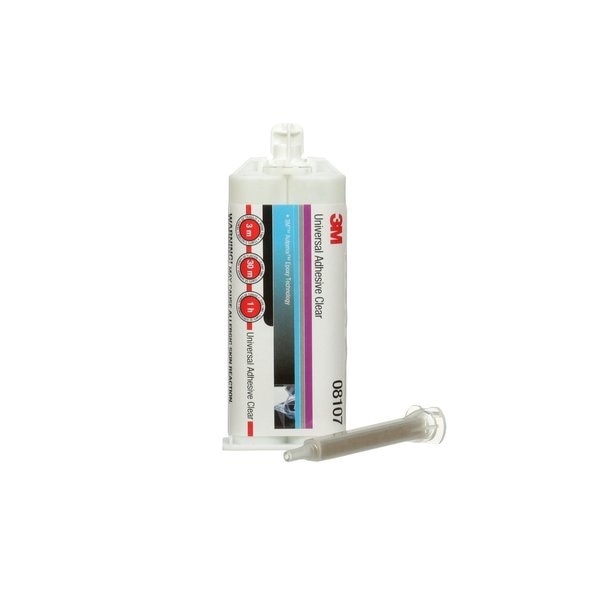 Epoxy Adhesive, 8107 Series, Clear, 1:01 Mix Ratio, 1 hr Functional Cure, Dual-Cartridge