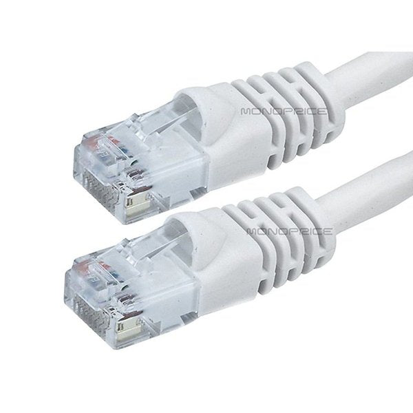Ethernet Cable, Cat 6, White, 100 ft.