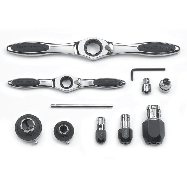 11 Pc. Ratcheting Tap and Die Drive Tool Set