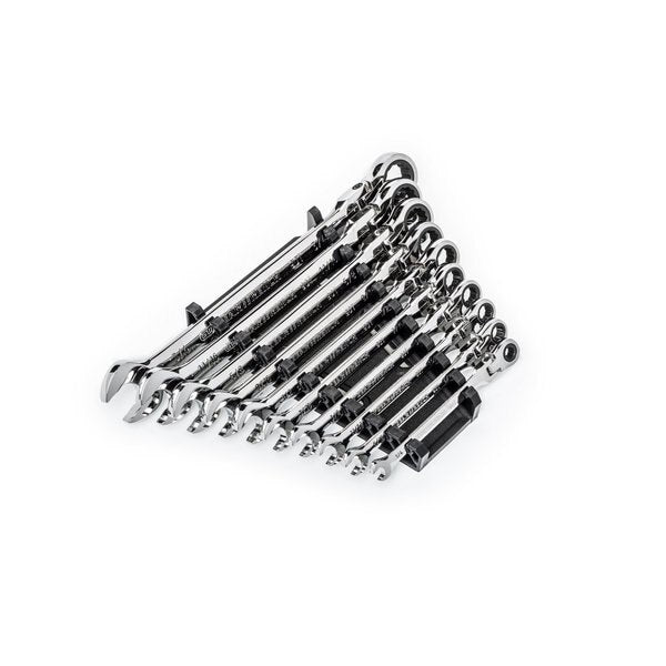 Combination Ratcheting Wrench Set, 10 Pc