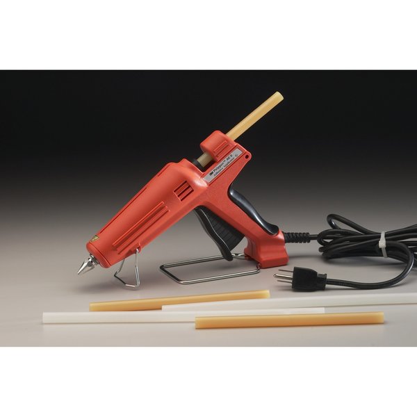 Hot Melt Adhesive, Tan, 5/8 in Diameter, 8 in Length, 45 sec Begins to Harden