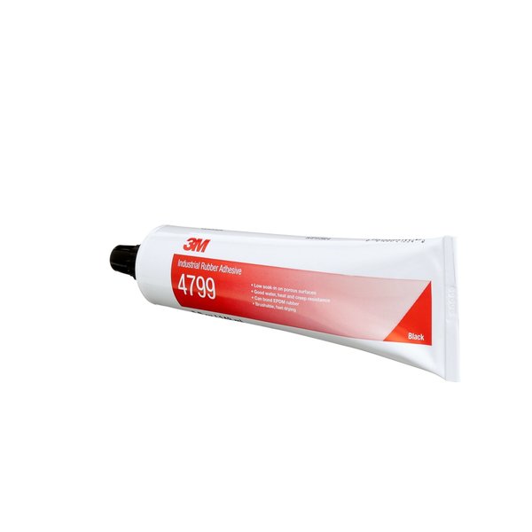 Adhesive, 4799 Series, Black, 5 oz, Tube, 36 PK