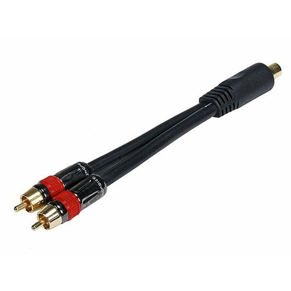 RCA(F) to RCA(M) Coaxial Splitter Adapter