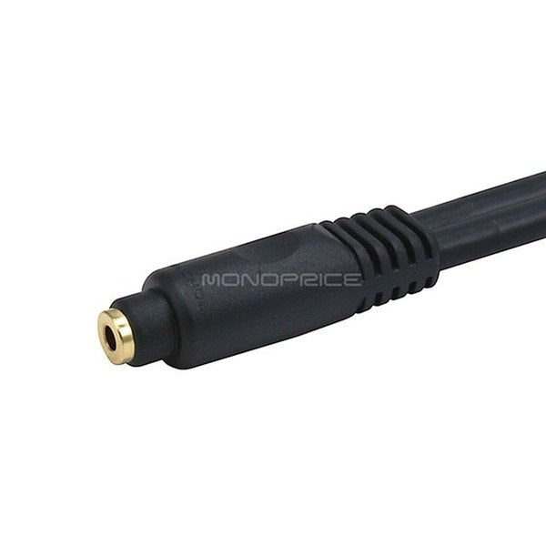 A/V Cable, 3.5mm M/F Ext Cble, Blk, 15ft