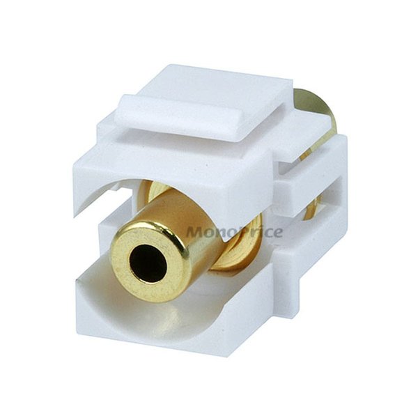 A/V Wallplate, 3.5mm Stero, White