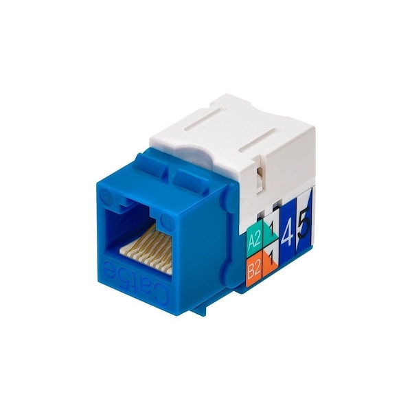 Datacom Jack, Cat5, Punch Down, Blue