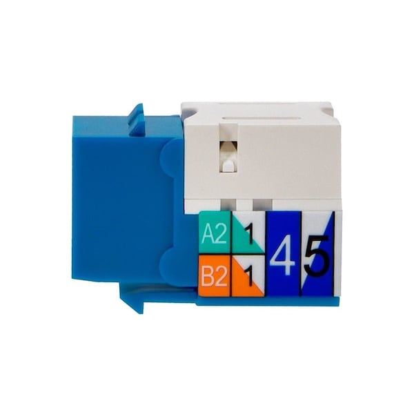 Datacom Jack, Cat5, Punch Down, Blue