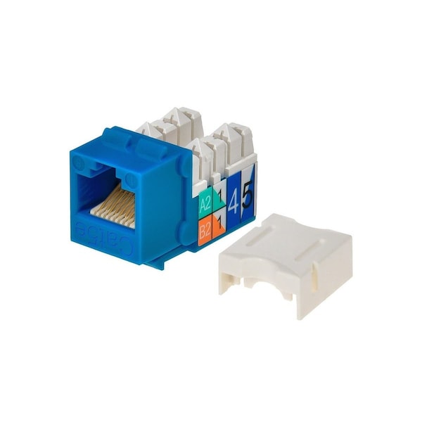 Datacom Jack, Cat5, Punch Down, Blue