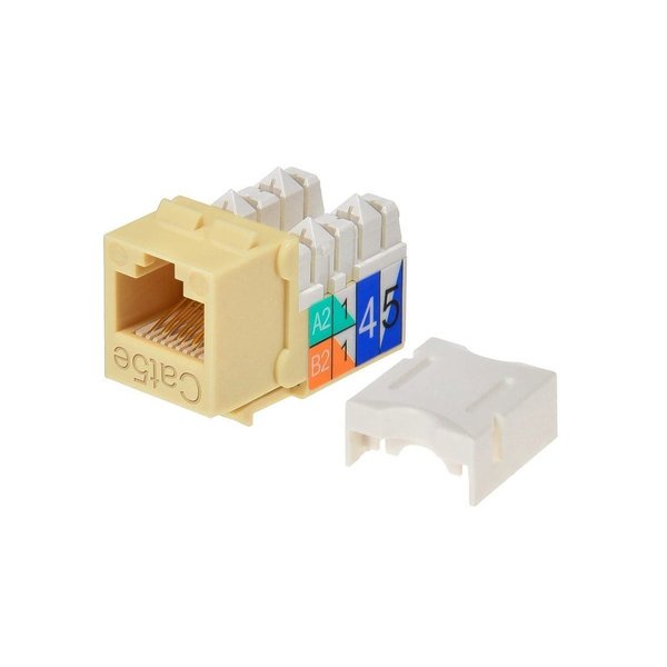 Datacom Jack, Cat5, Punch Down, Beige