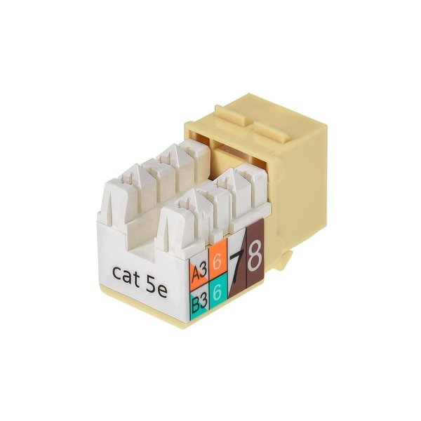 Datacom Jack, Cat5, Punch Down, Beige