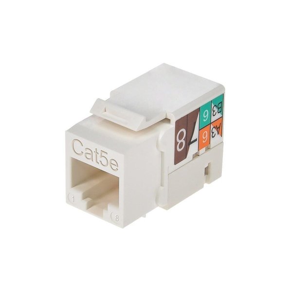 Datacom Jack, Cat5, Punch Down, White