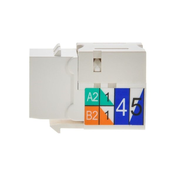 Datacom Jack, Cat5, Punch Down, White