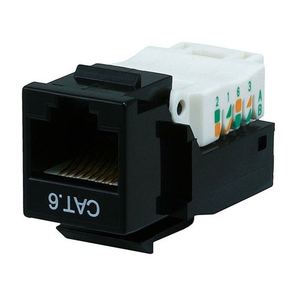Datacom Jack, Cat6, Tooless, Black