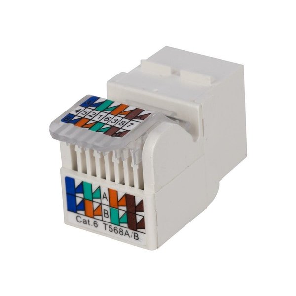 Datacom Jack, Cat6, Tooless, White