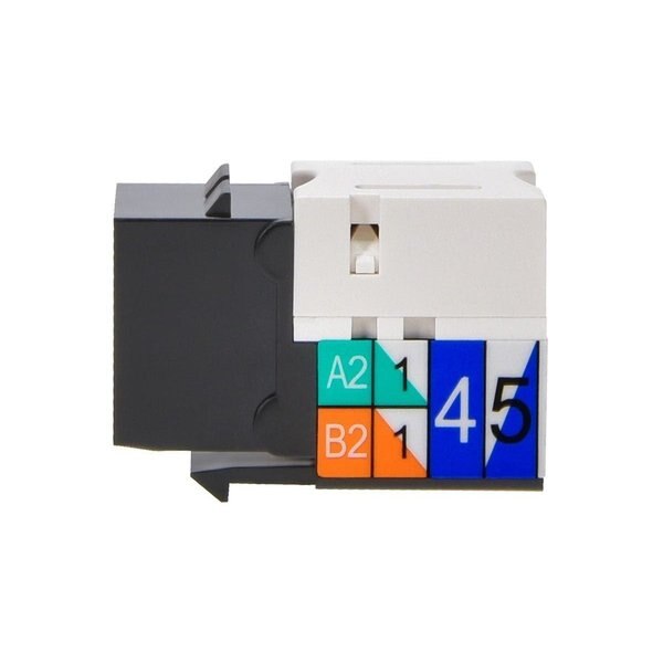 Datacom Jack, Cat6, Punch Down, Black