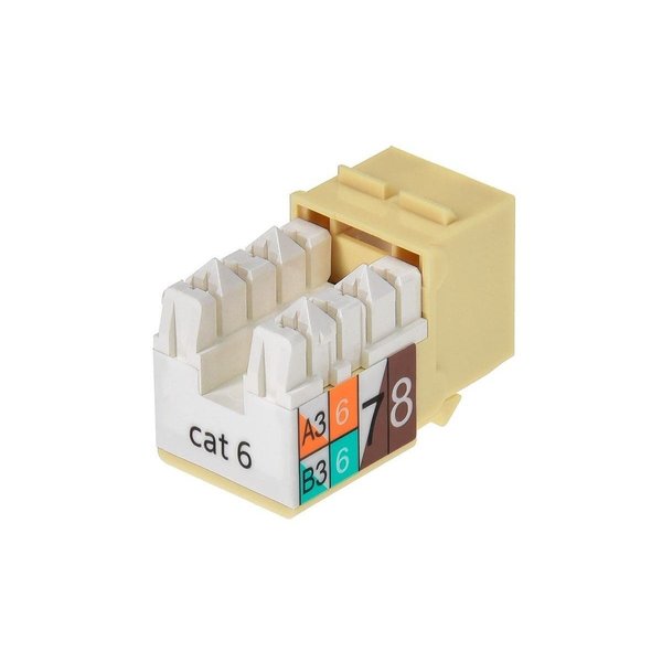 Datacom Jack, Cat6, Punch Down, Beige