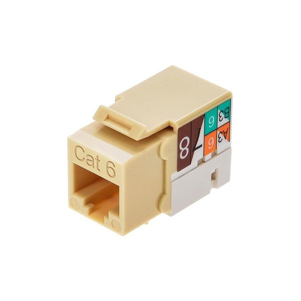 Datacom Jack, Cat6, Punch Down, Beige