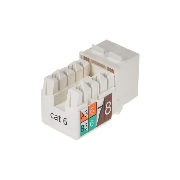 Datacom Jack, Cat6, Punch Down, White
