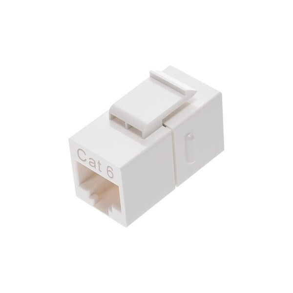 Datacom Jack, Cat6, Coupler, White