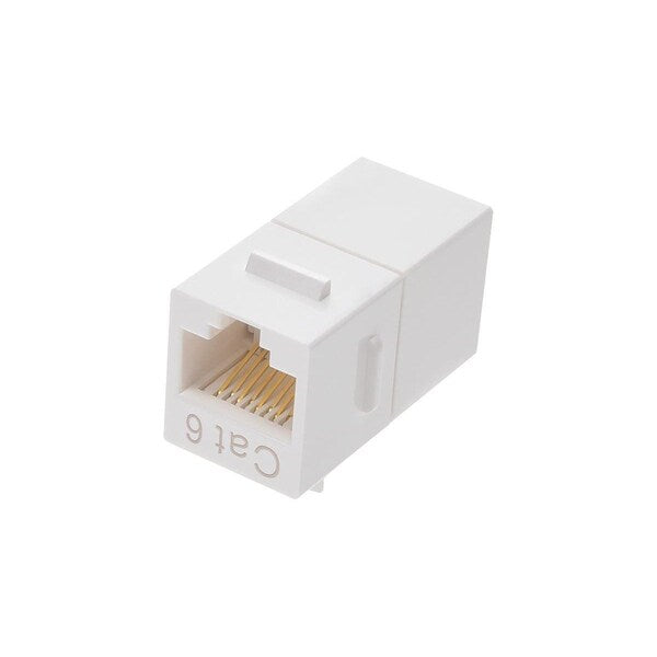 Datacom Jack, Cat6, Coupler, White