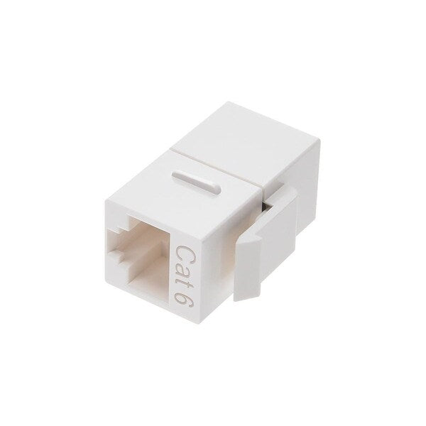Datacom Jack, Cat6, Coupler, White