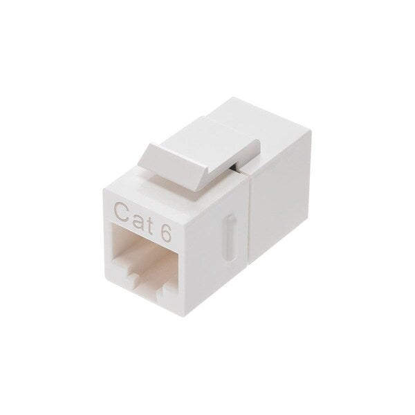 Datacom Jack, Cat6, Coupler, White