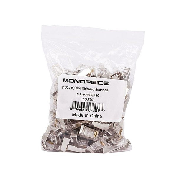 Plug, Mod, Cat6, Strander, Shielded, PK100