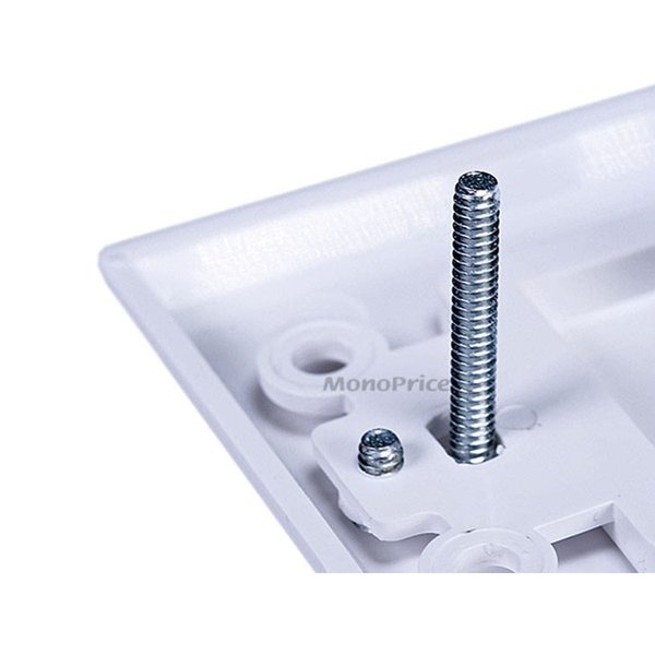A/V Wallplate, Banana Post, 2pc, 1Spkr, Wht
