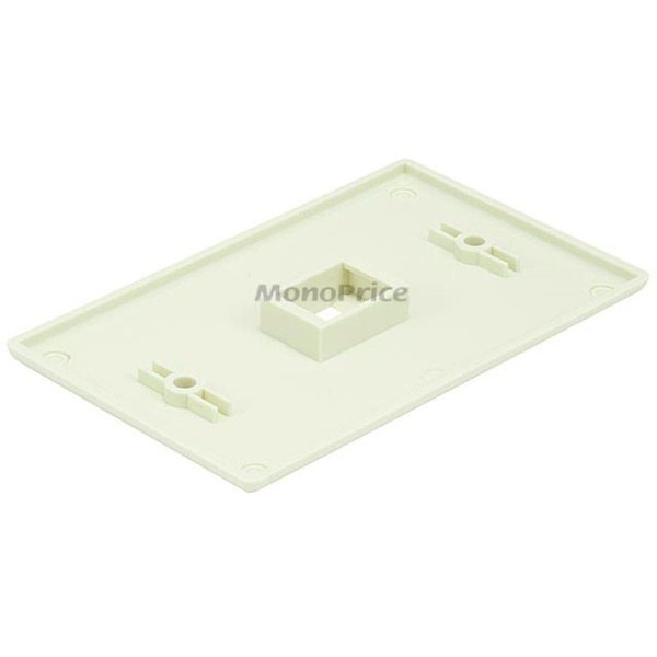 WallPlate, Blank Keystone, 1 Hole, Ivory