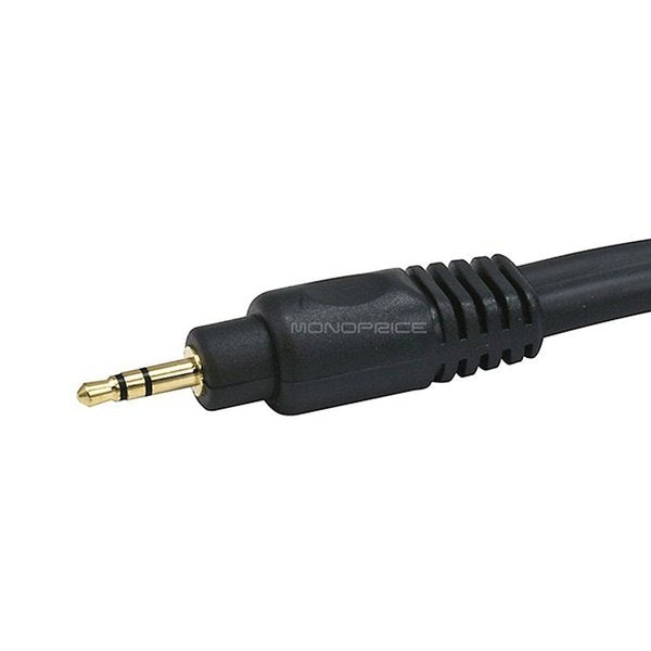 A/V Cable, 3.5mm M/F Ext Cble, Blk, 25ft