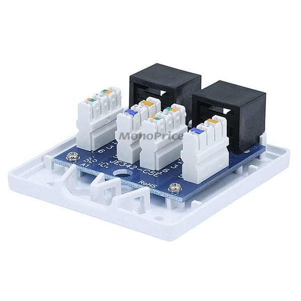 Surface Mount Box, Cat5e, 2P, White