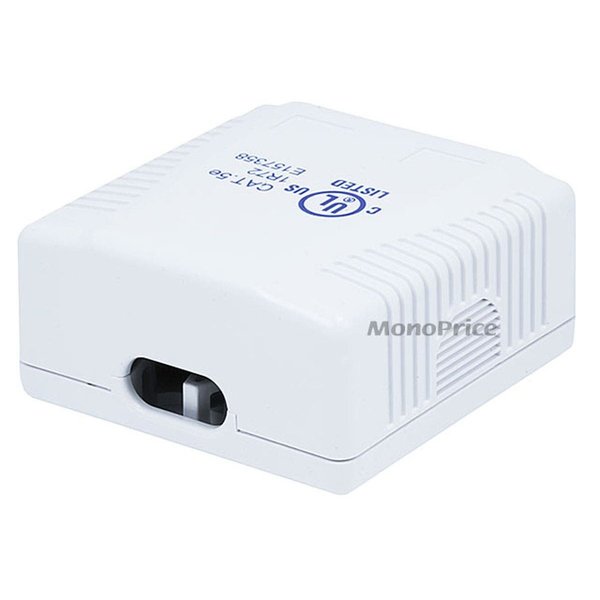 Surface Mount Box, Cat5e, 2P, White