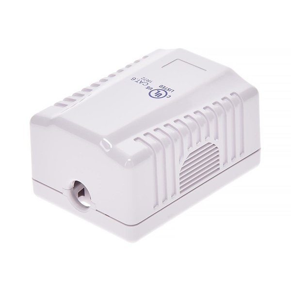 Surface Mount Box, Cat6, 1P, White
