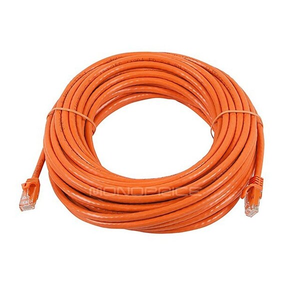Ethernet Cable, Cat 6, Orange, 50 ft.
