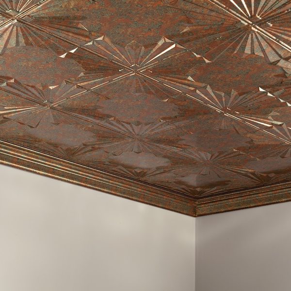 Art Deco 2Ftx4Ft Glue Up Ceiling Ti, PK 5, 5 PK