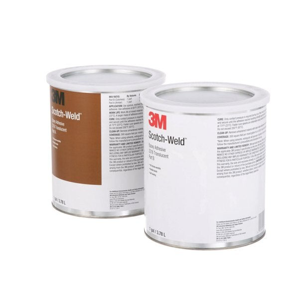 Epoxy Adhesive, 2216 Series, Clear, 1:01 Mix Ratio, 16 hr Functional Cure, Can