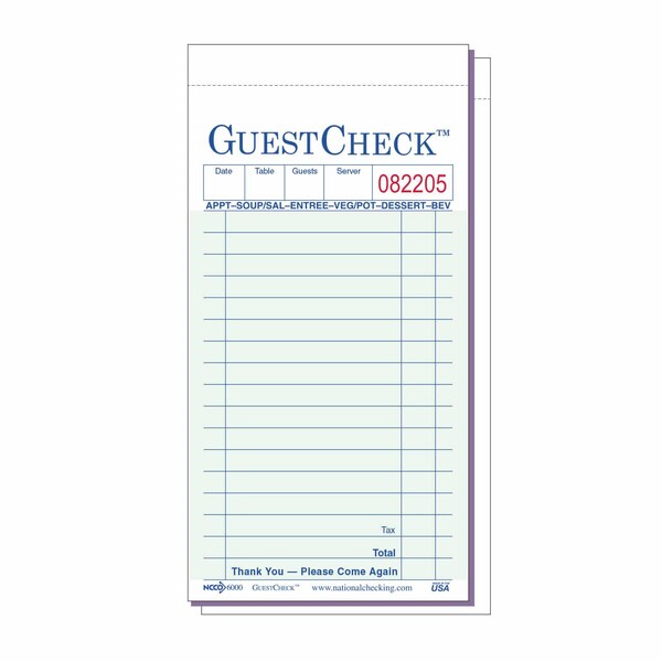 Carbon 17 Line Gst Checks 2Pt, PK2500, Grn