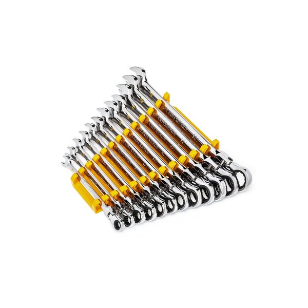Combination Ratcheting Wrench Set, 12 Pc