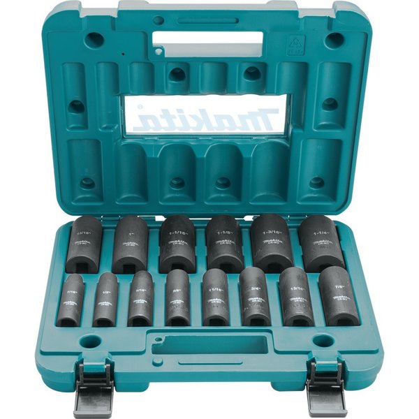 Drive Deep Well Impact Socket Set, 1/2