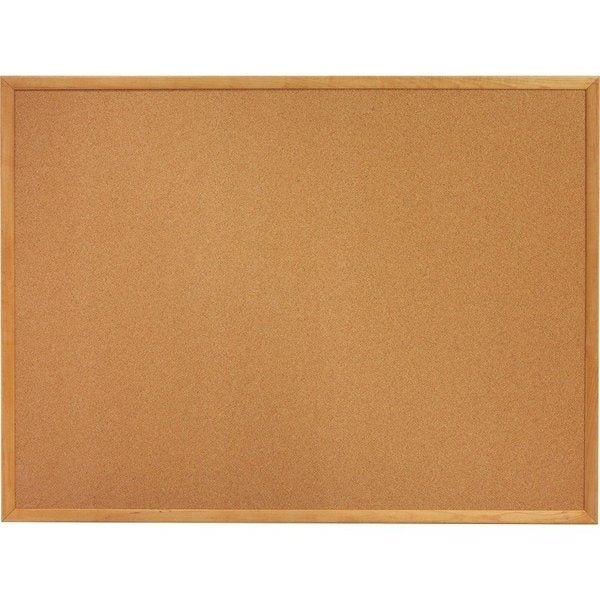 Cork Bulletin Board 3ft.x2ft., Oak Finish Frame