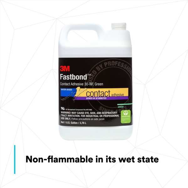 Contact Cement, 30NF Series, Green, 1 gal, Can