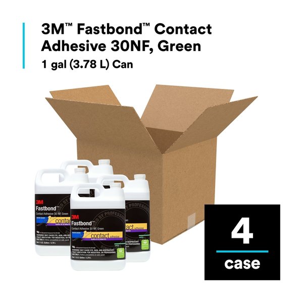 Contact Cement, 30NF Series, Green, 1 gal, Can